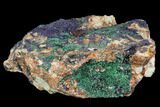 Large Malachite with Azurite Specimen ( Lbs) - Morocco #104066-1